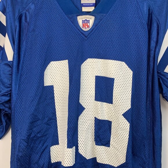 Reebok NFL Equipment Indianapolis Colts Peyton Manning Jersey Mens Size L 7720 - Picture 9 of 9